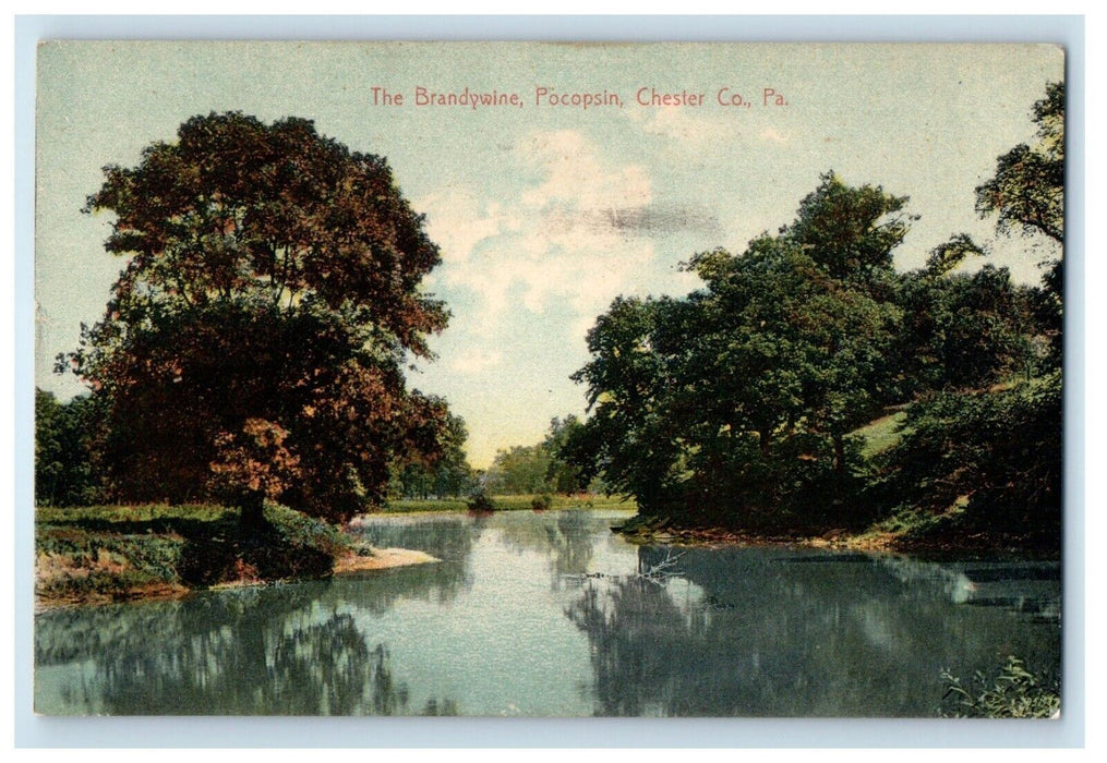 1909 The Brandywine Pocopsin Chester County Pennsylvania PA Antique Postcard