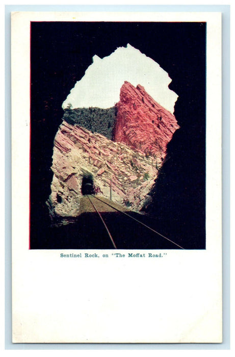c1905 Sentinel Rock on "The Moffat Road" Colorado CO Unposted Postcard