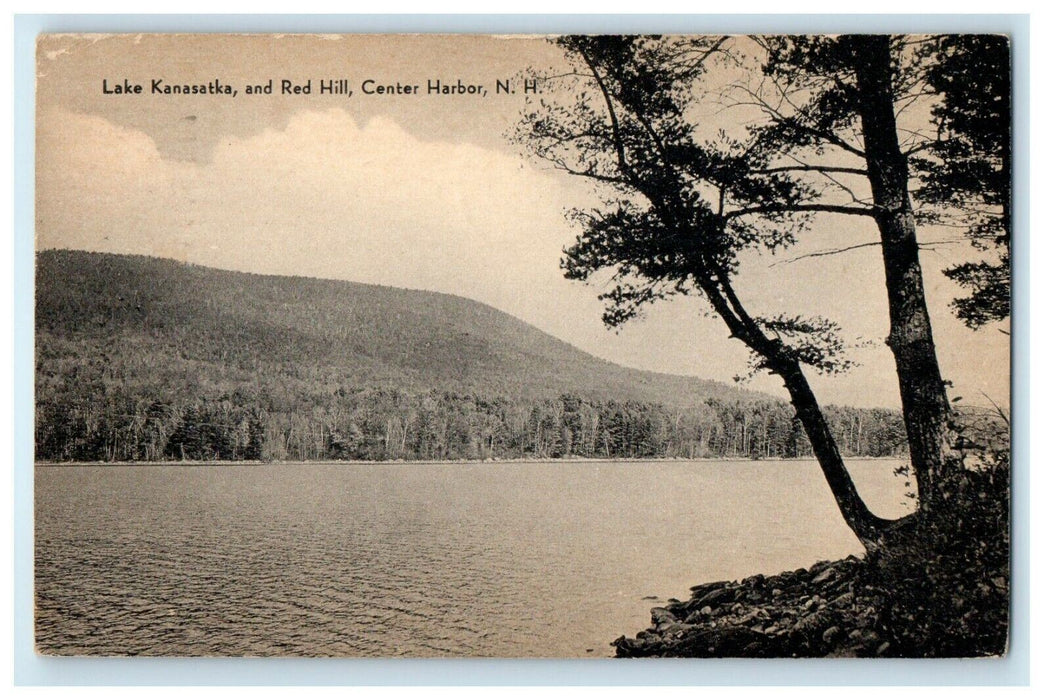 1950 View Of Lake Kanasatka And Red Hill Center Harbor New Hampshire NH Postcard