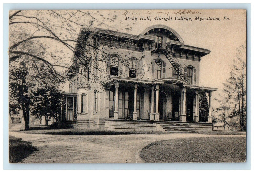 1922 Mohn Hall Albright College Myerstown Pennsylvania PA Vintage Postcard