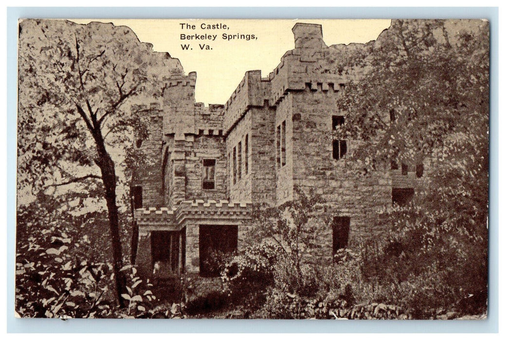 1918 The Castle Berkeley Springs West Virginia WV Louis Kaufmann & Sons Postcard