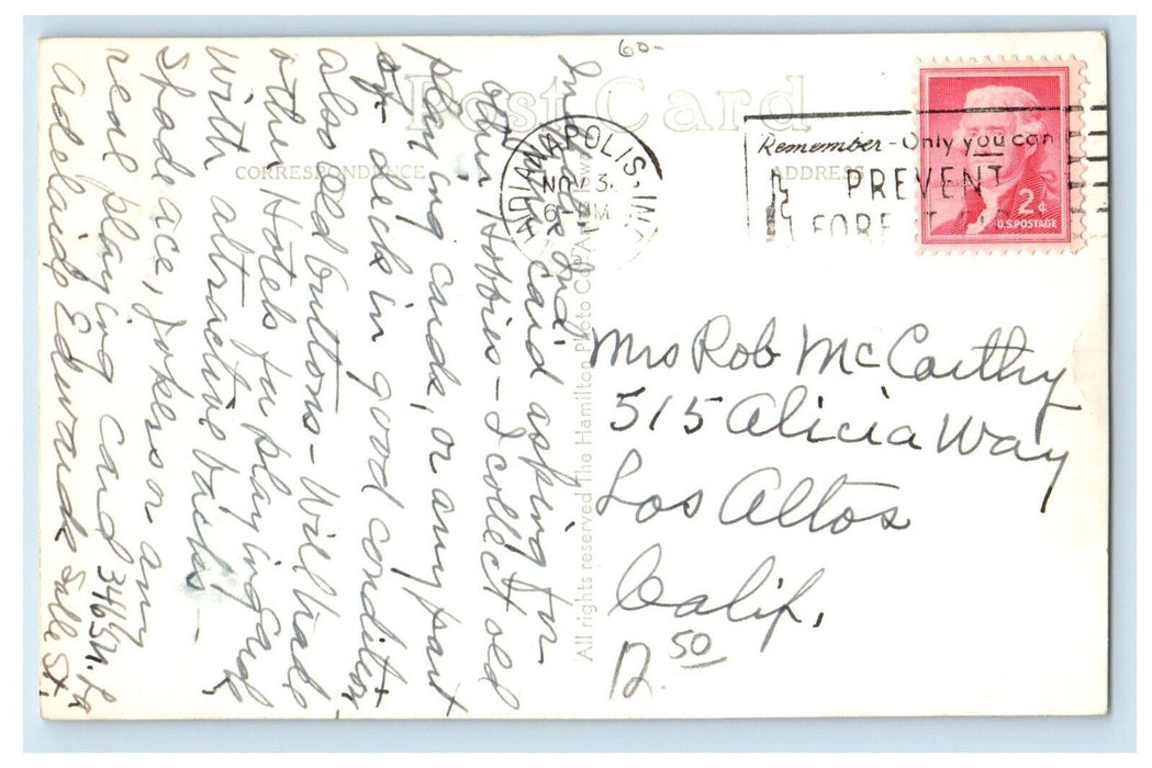 c1950's The Dream Motel On Highway 34 Fairfield Iowa IA RPPC Photo Postcard