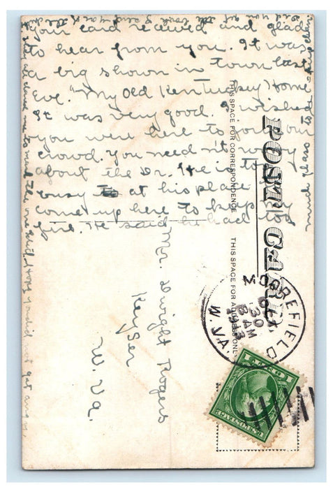 1913 Bridge Across The South Branch Moorefield West Virginia WV Postcard