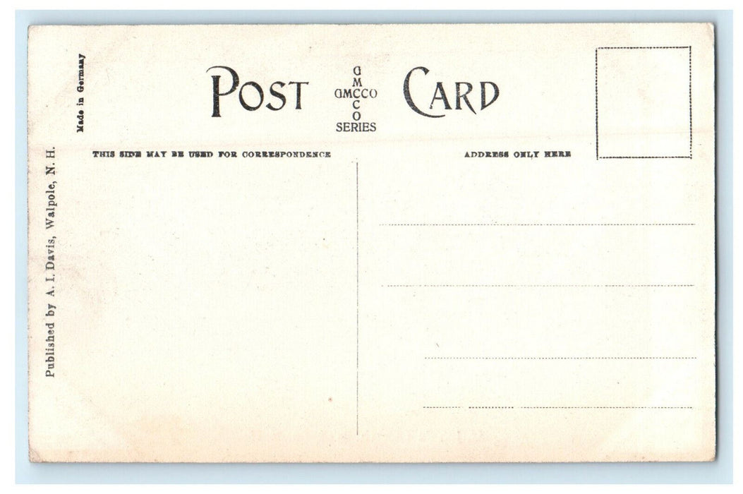 c1920s St. John's Church Walpole New Hampshire Unposted Antique Postcard