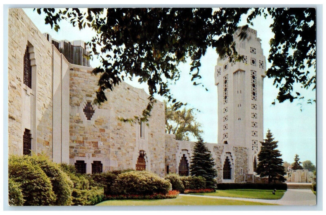 Shrine Of The Little Flower First Church Royal Oak Michigan MI Vintage Postcard