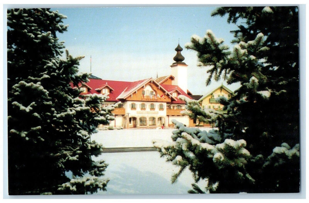 Bavarian Inn Lodge Frankenmuth Michigan MI, Winter Unposted Vintage Postcard