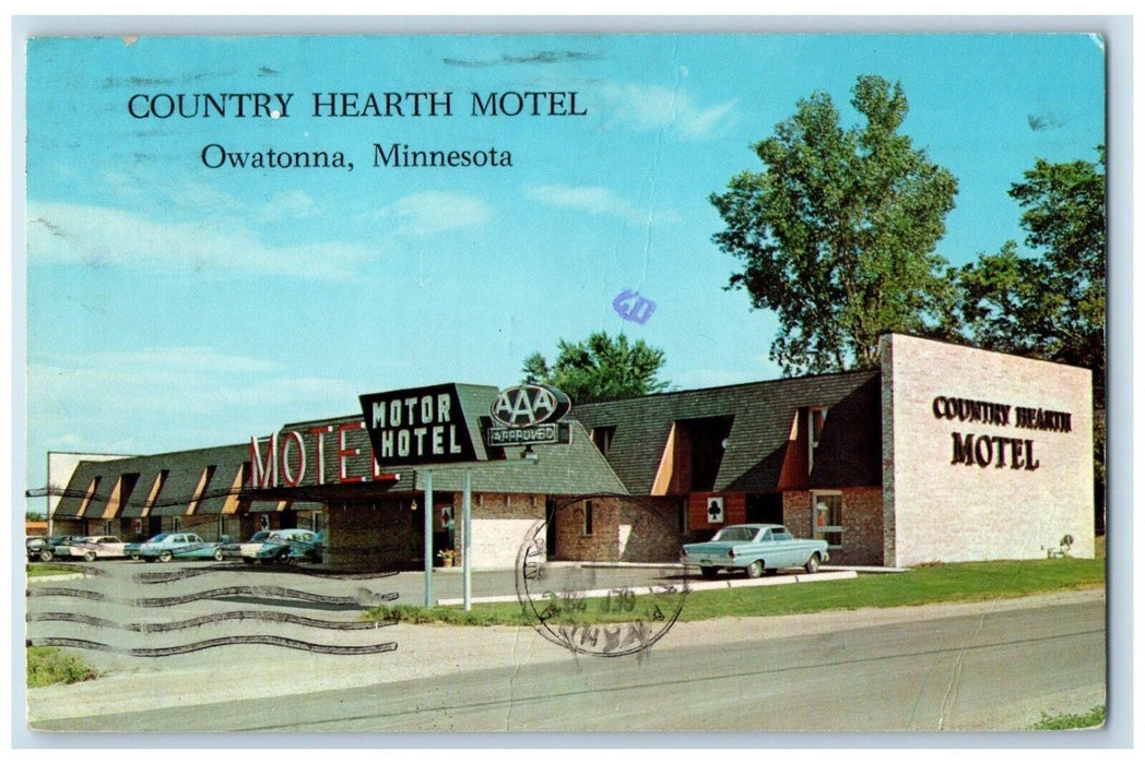 1974 Country Heart Motel Roadside Owatonna Minnesota MN, Buffalo NY Postcard
