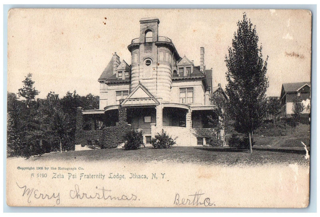 1906 Zeta Psi Fraternity Lodge Ithaca New York NY Alpine NY Postcard