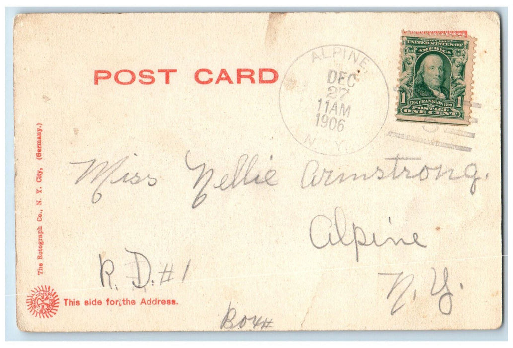 1906 Zeta Psi Fraternity Lodge Ithaca New York NY Alpine NY Postcard