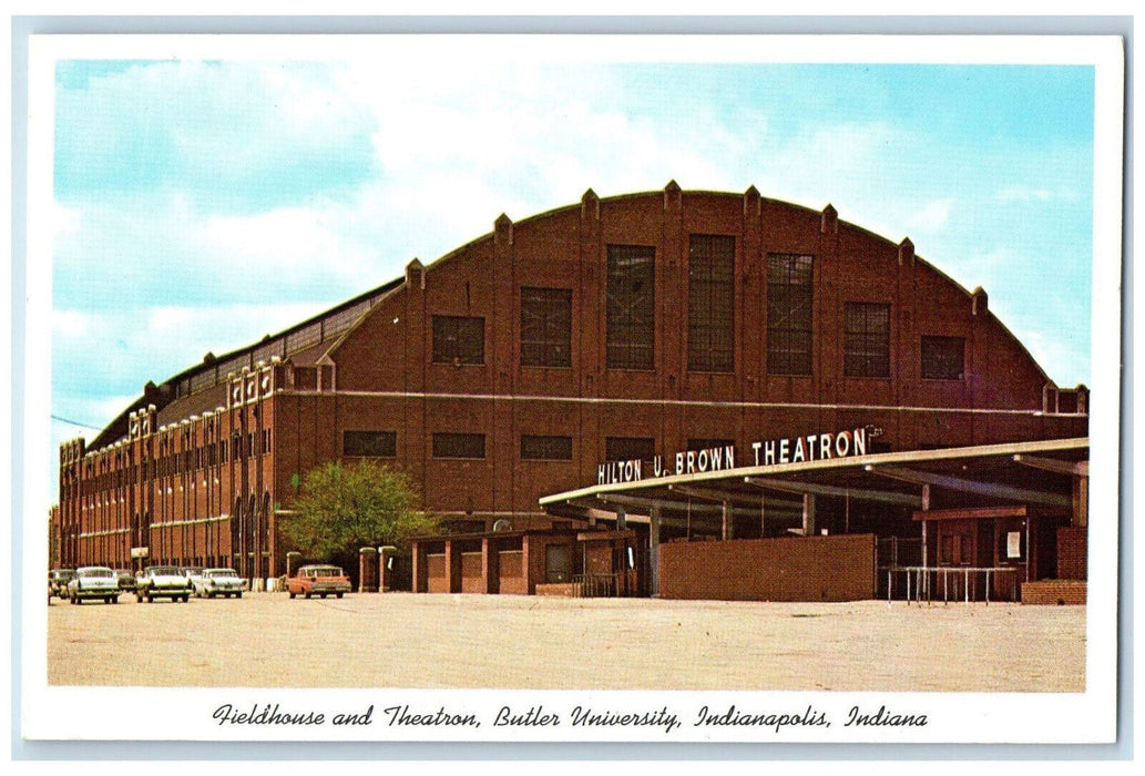 c1950's Fieldhouse and Theatron, Butler University Indianapolis IN Postcard