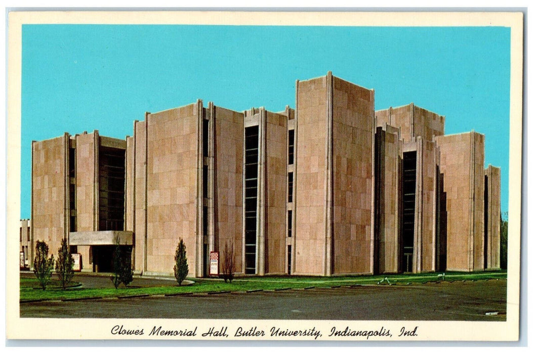 c1950's Clowes Memorial Hall Butler University Indianapolis IN Postcard