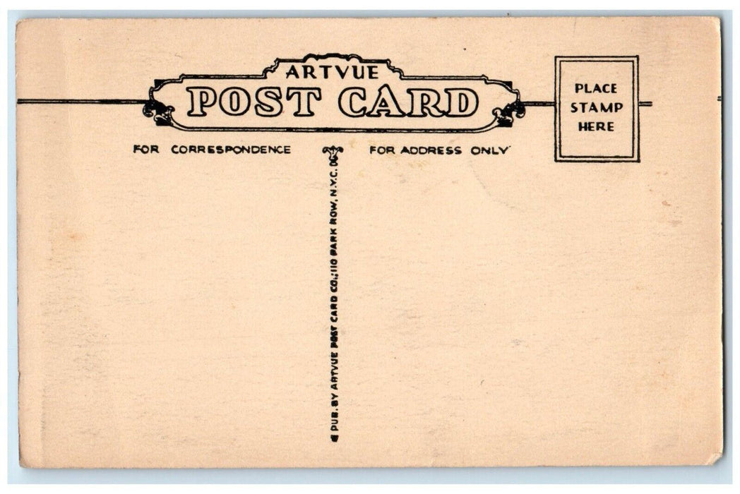 c1940 Glenwood Hotel Del Exterior Building Field Water Gap Pennsylvania Postcard