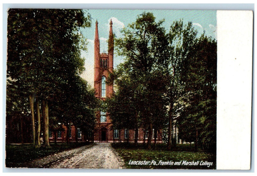 1905 Franklin Marshall College Exterior Building Lancaster Pennsylvania Postcard