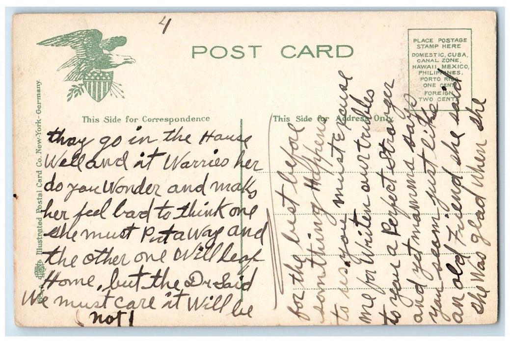 c1910's Job's Lane Horse And Wagon  Southampton Long Island NY Antique Postcard