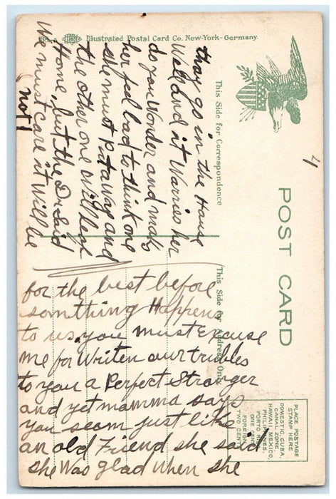 c1910's Job's Lane Horse And Wagon  Southampton Long Island NY Antique Postcard