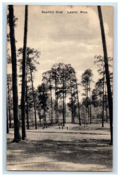 c1920s View of Country Club Laurel Mississippi MS Unposted Postcard