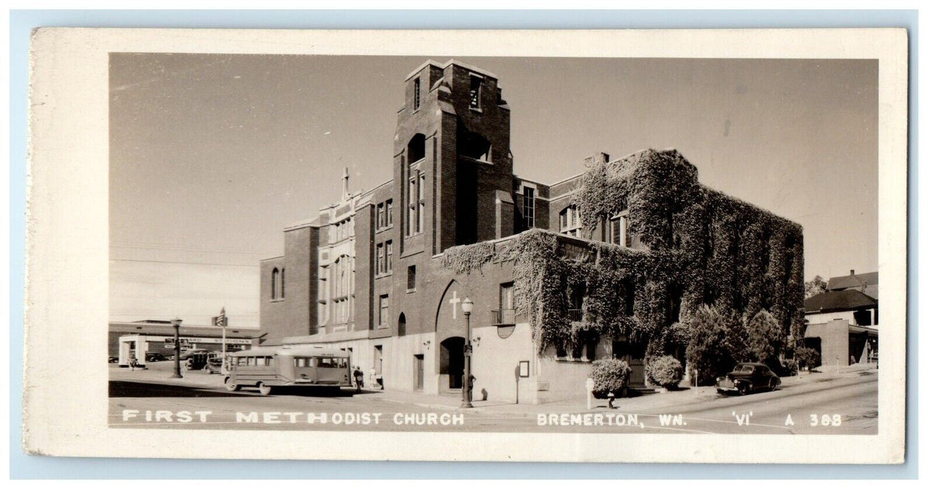 First Methodist Church Bremerton Washington WA RPPC Photo Unposted Postcard