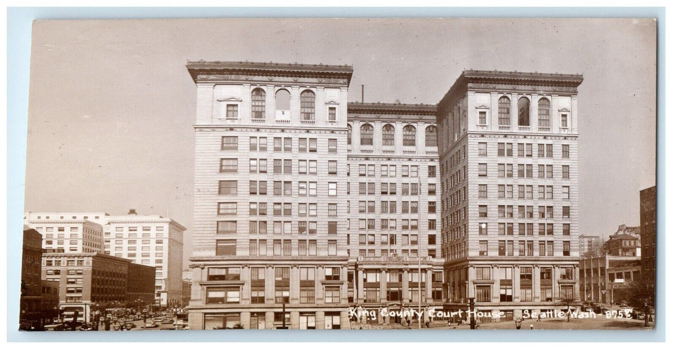 c1940's King County Court House Seattle Washington WA RPPC Photo Postcard