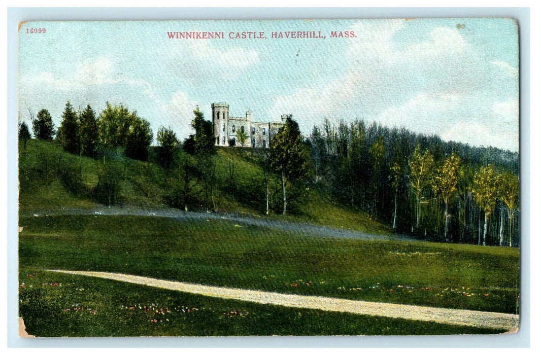 1908 Winnikenni Castle, Haverhill, Massachusetts Antique Postcard