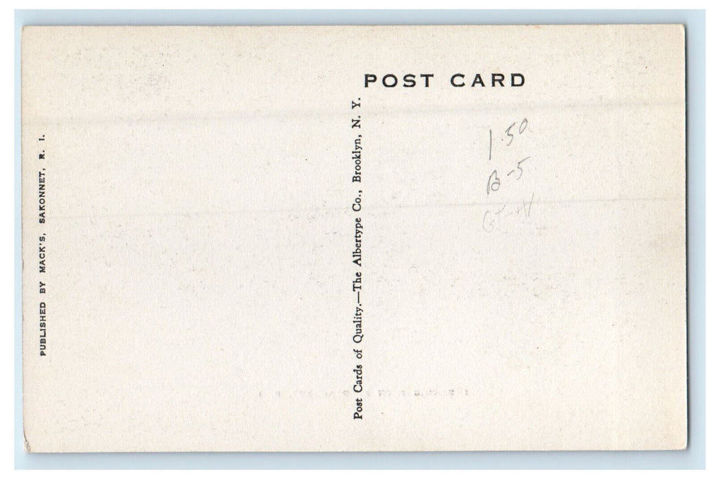 c1910 Breaking High at Sakonnet Rhode Island RI Unposted Antique Postcard