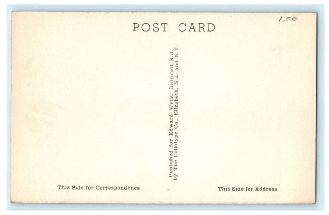 1912 Recreation Hall, G-Bar-S Ranch, Great Barrington, Massachusetts MA Postcard