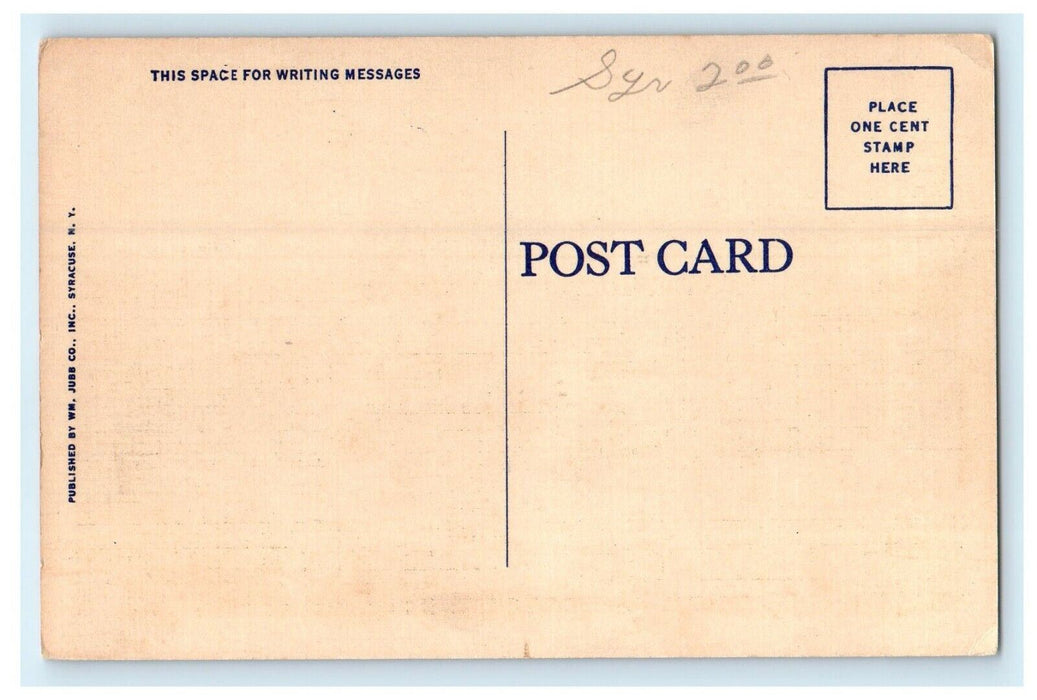 Birds Eye View Showing Classroom Buildings Sampson College, Sampson NY Postcard