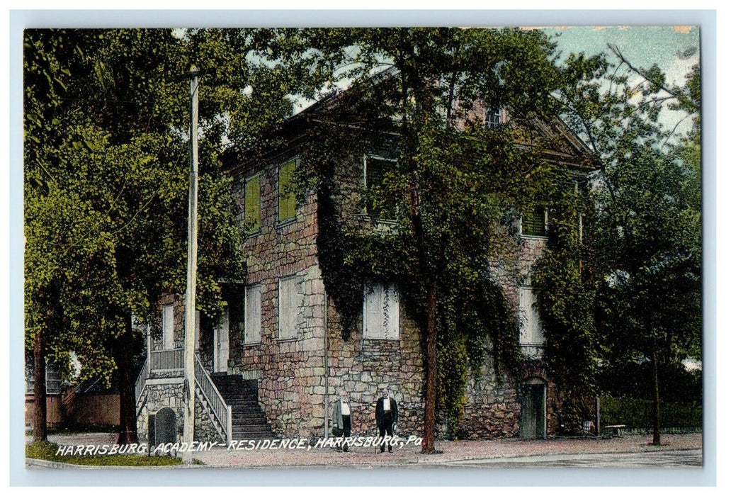 c1910's Harrisburg Academy Residence Harrisburg Pennsylvania PA Antique Postcard