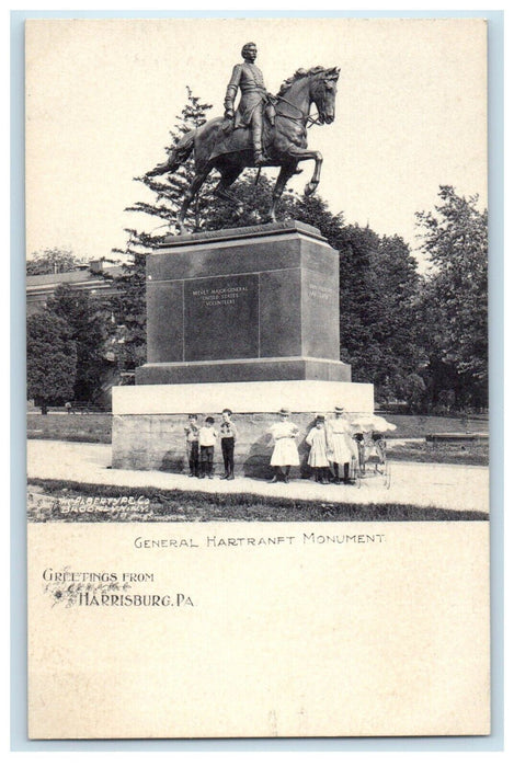 c1905 General Hartranft Monument Childrens Harrisburg Pennsylvania PA Postcard