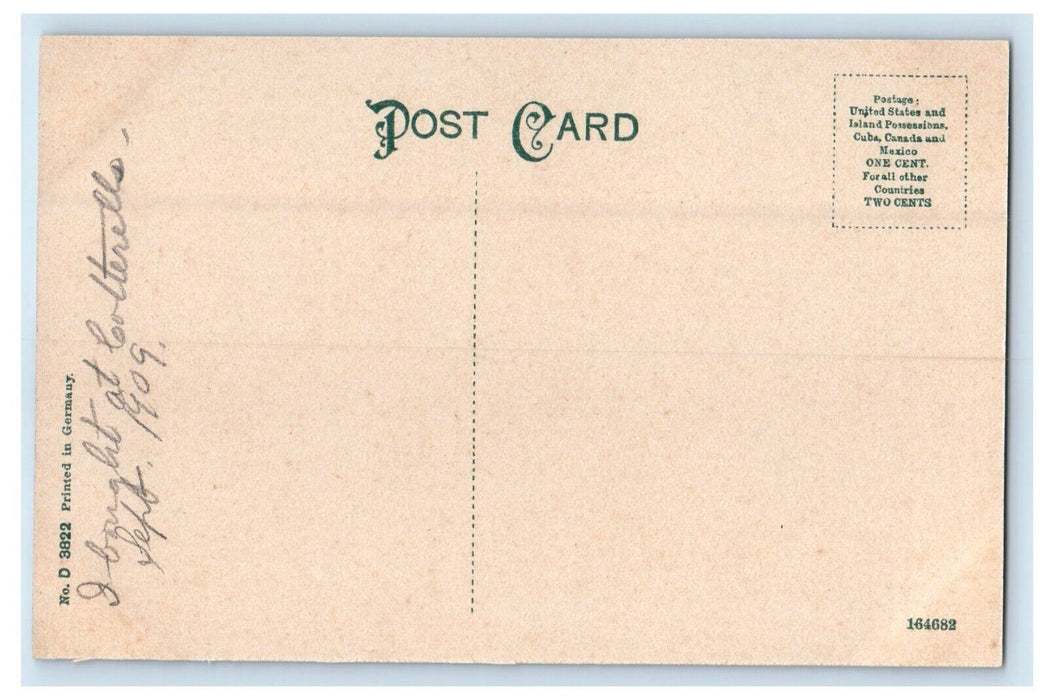 1909 Peoples Bridge Walnut Street Harrisburg Pennsylvania PA Antique Postcard