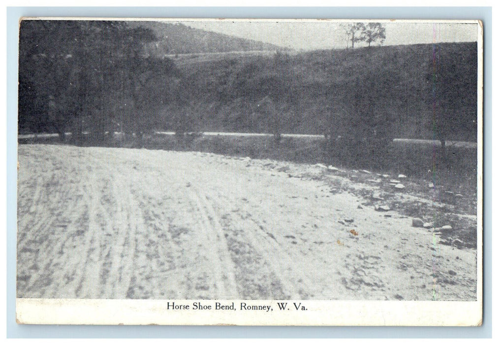 1912 Horse Shoe Bend Romney West Virginia WV Lebanon Church VA Postcard