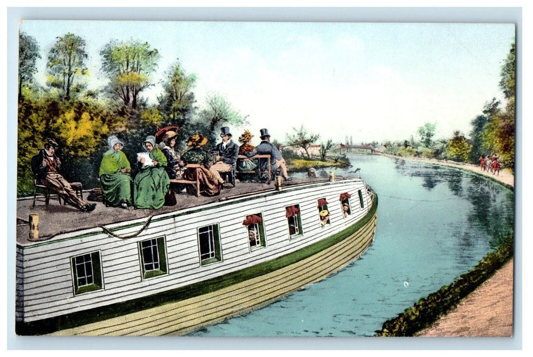 c1910's Boat Travelling To Harrisburg Pennsylvania PA Unposted Antique Postcard