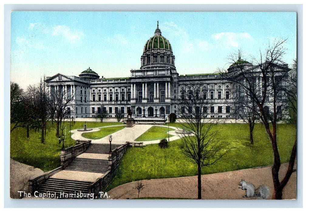 1909 The Capitol Building Harrisburg Pennsylvania PA Unposted Antique Postcard