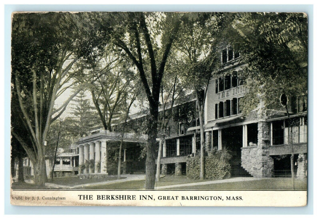 1916 The Berkshire Inn, Great Barrington, Massachusetts MA Postcard
