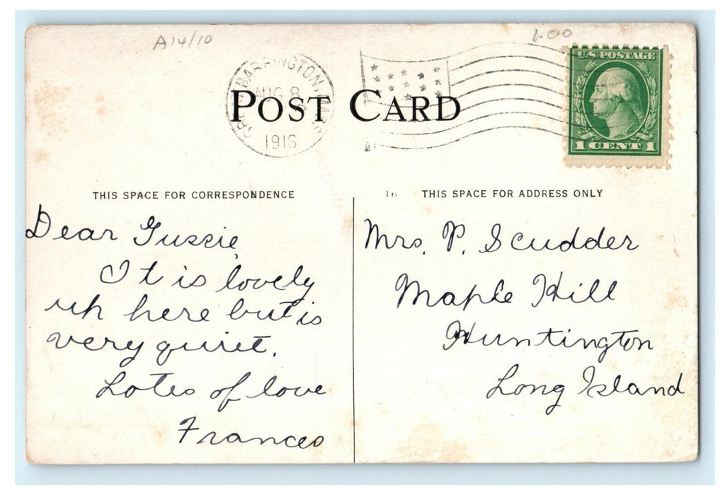 1916 The Berkshire Inn, Great Barrington, Massachusetts MA Postcard