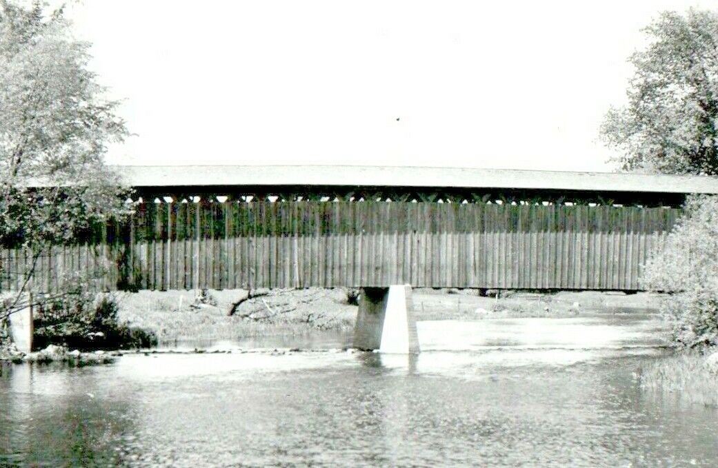 c1905 The Covered Bridge Near Cedarburg Wisconsin WI RPPC Postcard