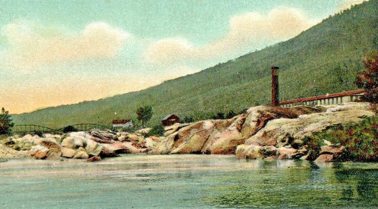 c1905 Great Falls Westfield River Russell Massachusetts MA Antique Postcard