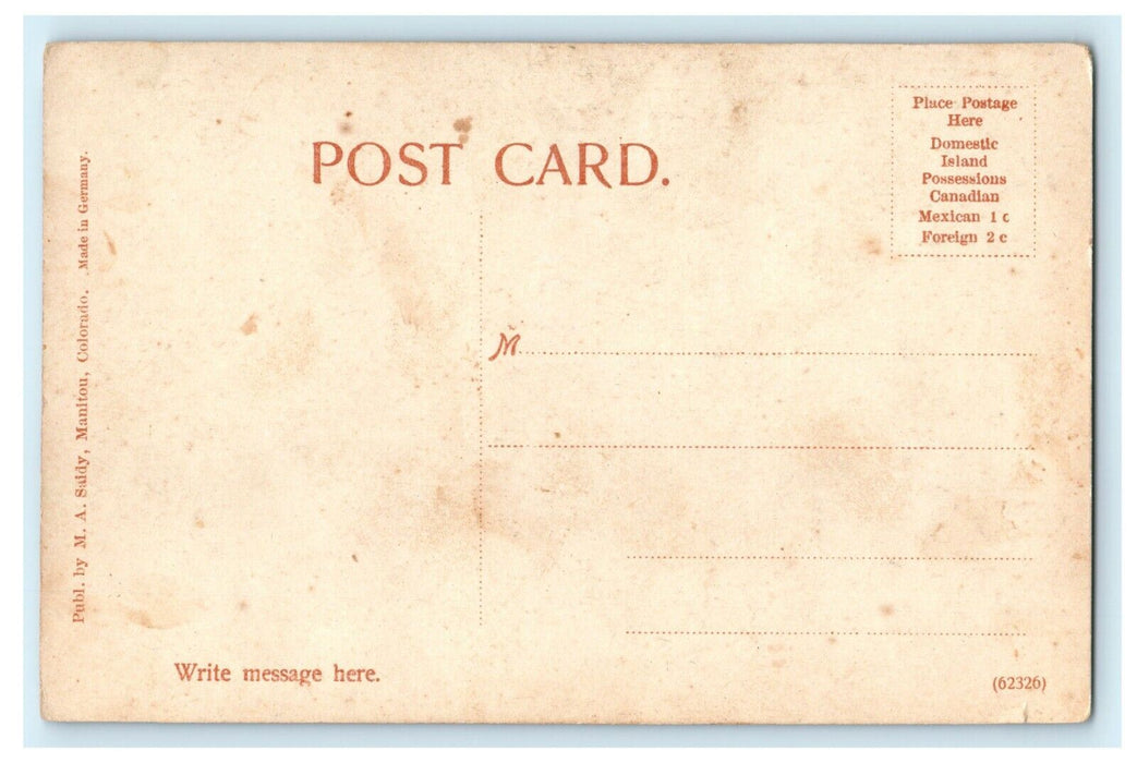1912 The Cliff House, Manitou Colorado Co Unposted Antique Postcard