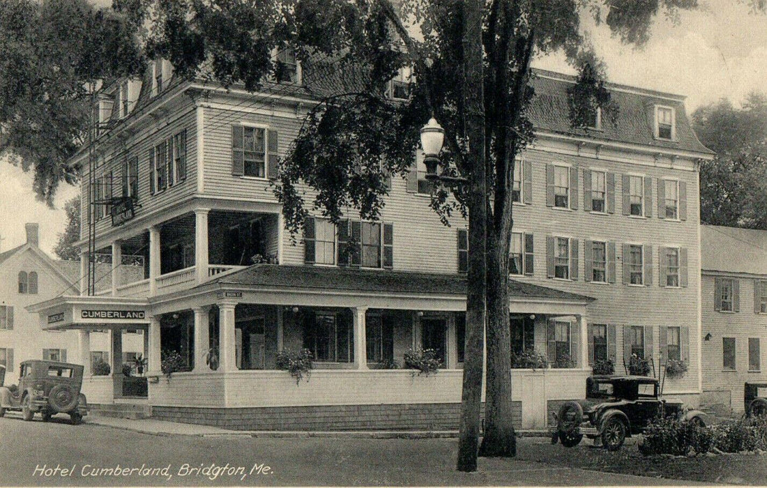 1930 Hotel Cumberland, Bridgton Maine ME Antique Unposted Postcard