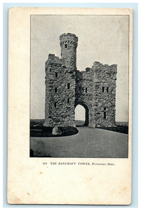 c1910 The Bancroft Tower Worcester Massachusetts MA Antique Postcard
