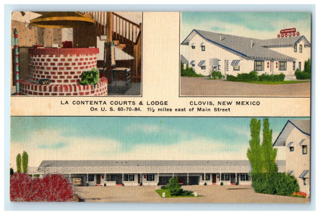 c1940's Greetings From La Contenta New York NY Multiview Postcard