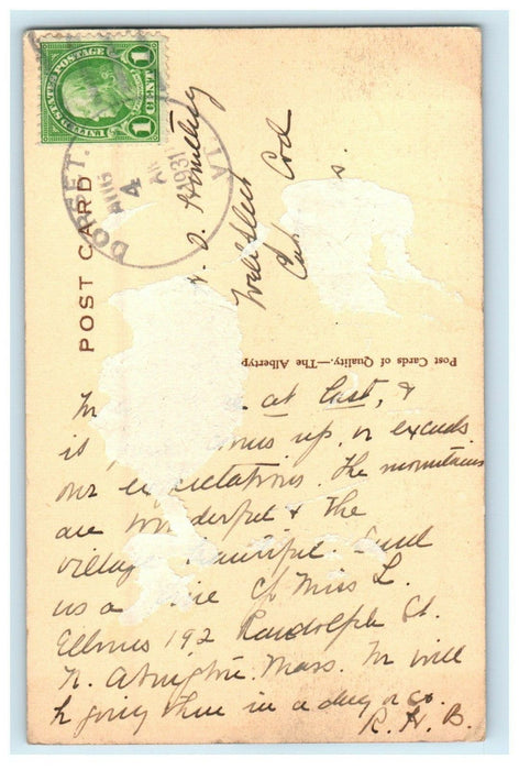 1931 Dorset Congregational Church Dorset Vermont VT, Posted Vintage Postcard