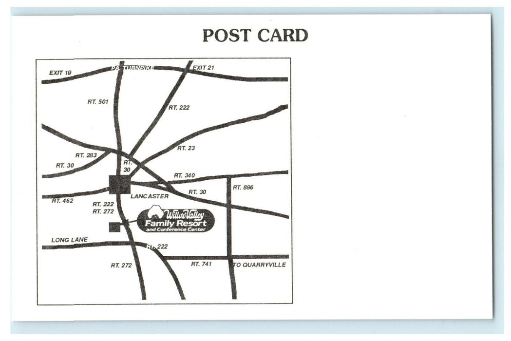 1991 Morlatton Post Card Club, Lancaster Pennsylvania PA Unposted Postcard
