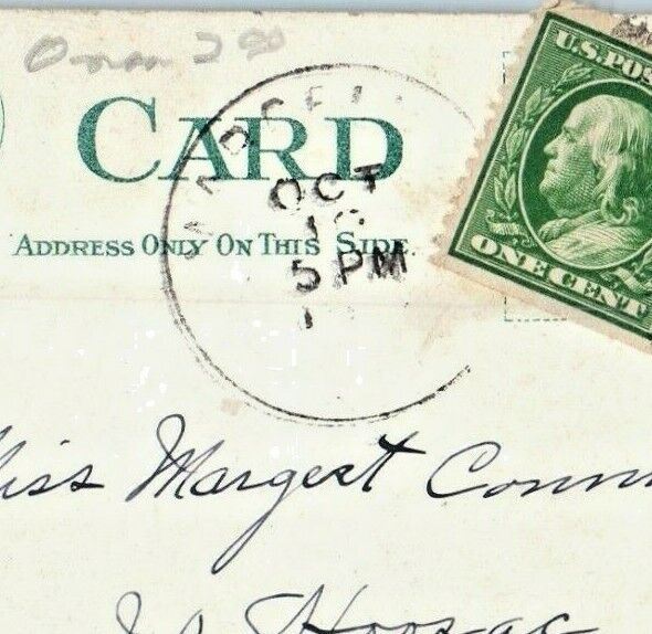 c1910's Onondoga Hotel Building Moonlight View Syracuse New York NY Postcard