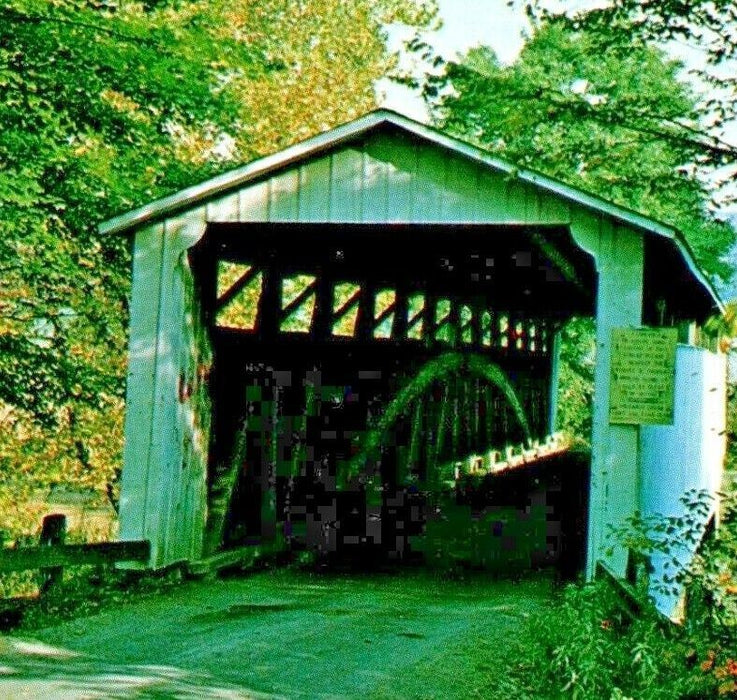 1977 Old Covered Bridge Near Wilmington Pennsylvania PA Vintage Postcard