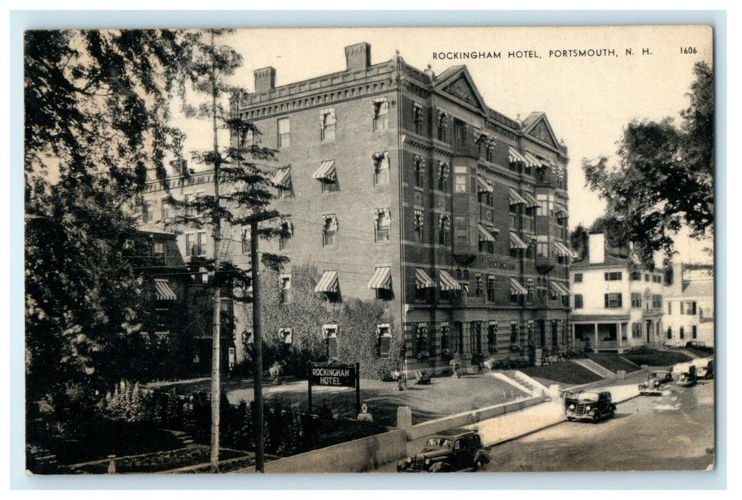 1939 Rockingham Hotel, Portsmouth, New Hampshire NH Postcard