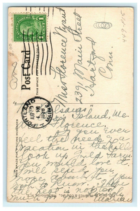1938 The Main House, Gould Farm, Great Barrington Massachusetts MA Postcard
