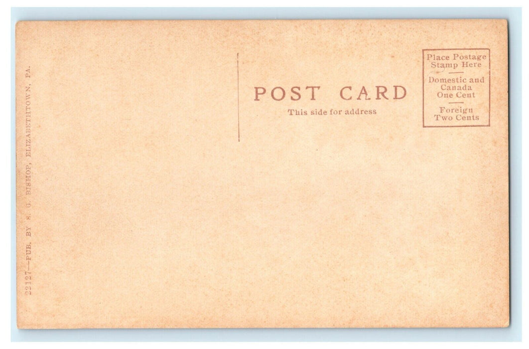 1910 Breaking Grounds of Masonic Home, Elizabethtown Pennsylvania PA Postcard