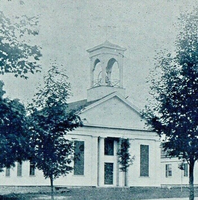 c1910 Paris Congregational Church Oneida County New York NY Antique Postcard