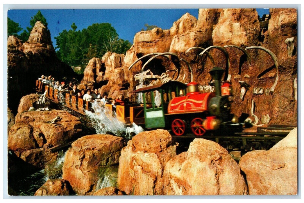 Disneyland Big Mountain Railroad Splashin Rip Roarin Fun Anaheim CA Postcard