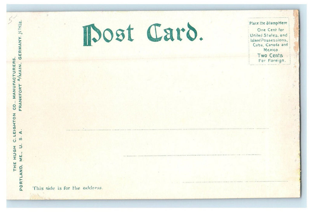 1906 Memorial Gateway, Bowdoin College, Brunswick Maine ME Postcard